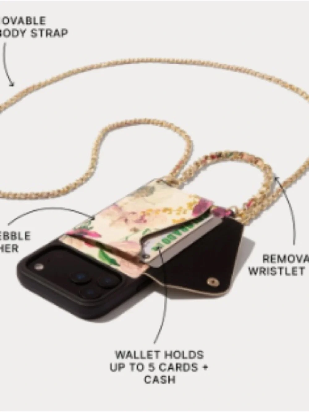 Bandolier Lily Duet. Crossbody and wristlet set IPhone 15 Pro Max